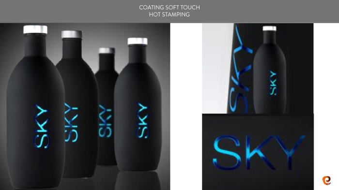 Soft touch coated glass bottles